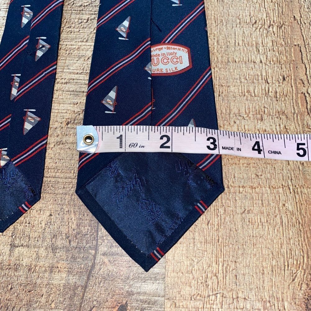 Vintage Gucci yacht boat tie GG - Picture 8 of 15